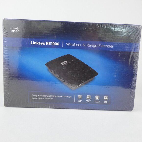 Cisco Linksys RE1000 Wireless N Range Extender Black 802.11n NEW / SEALED - Picture 11 of 13